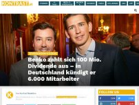 Bild zum Artikel: Benko zahlt sich 100 Mio. Dividende aus – in Deutschland kündigt er 6.000 Mitarbeiter