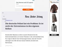 Bild zum Artikel: Die deutsche Polizei hat ein Problem: Es ist nicht der Extremismus in den eigenen Reihen