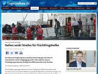 Bild zum Artikel: Italien schafft Millionenstrafen für Flüchtlingshelfer ab