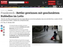 Bild zum Artikel: Bettler gewinnen mit geschenktem Rubbellos im Lotto