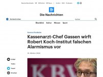 Bild zum Artikel: Corona-Pandemie - Kassenarzt-Chef Gassen wirft Robert Koch-Institut falschen Alarmismus vor