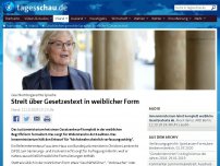 Bild zum Artikel: Geschlechtergerechte Sprache: Streit über Gesetzestext