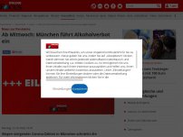 Bild zum Artikel: News zur Pandemie - Ab Mittwoch: München führt Alkoholverbot ein