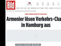 Bild zum Artikel: Verkehrschaos in Hamburg - Armenier-Demo auf der Autobahn