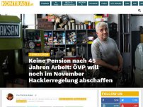 Bild zum Artikel: ÖVP will Hacklerregelung noch im November abschaffen