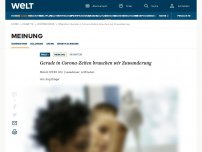 Bild zum Artikel: Gerade in Corona-Zeiten brauchen wir Zuwanderung