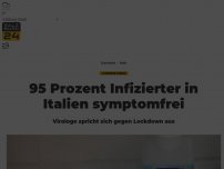 Bild zum Artikel: 95 Prozent Infizierter in Italien symptomfrei