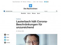 Bild zum Artikel: Pandemie - Lauterbach hält Corona-Beschränkungen für unzureichend