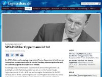 Bild zum Artikel: Übereinstimmende Medienberichte: SPD-Politiker Thomas Oppermann ist tot