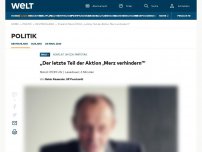 Bild zum Artikel: „Der letzte Teil der Aktion ‚Merz verhindern‘“