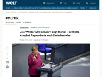 Bild zum Artikel: Merkel spricht von „dramatischer Lage“, Schäuble ermahnt Plenum nach lautstarken Zwischenrufen