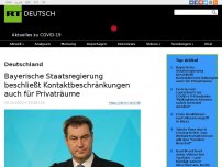 Bild zum Artikel: Bayerische Staatsregierung beschließt Kontaktbeschränkungen auch für Privaträume