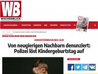 Bild zum Artikel: Von neugierigen Nachbarn denunziert: Polizei löst Kindergeburtstag auf