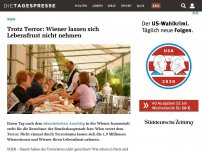 Bild zum Artikel: Trotz Terror: Wiener lassen sich Lebensfrust nicht nehmen