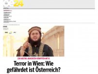 Bild zum Artikel: Terror in Wien: Wie gefährdet ist Österreich?