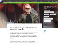 Bild zum Artikel: Herbert Grönemeyer fordert Geld reicher Menschen für Kultur