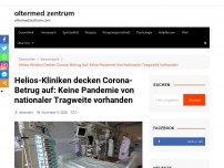 Bild zum Artikel: Helios-Kliniken decken Corona-Betrug auf: Keine Pandemie von nationaler Tragweite vorhanden