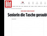 Bild zum Artikel: Wer kennt diese Frauen? - Seniorin die Tasche geraubt