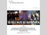Bild zum Artikel: Angriffe auf Presse & Polizei in Leipzig: So rechtsextrem war Querdenken (AfD, NPD, Nazi-Hooligans uvm)