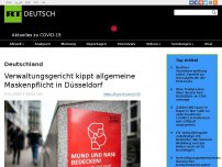 Bild zum Artikel: Verwaltungsgericht kippt allgemeine Maskenpflicht in Düsseldorf