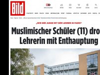 Bild zum Artikel: An Berliner Grundschule - Muslimischer Schüler (11) droht Lehrerin mit Enthauptung