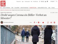 Bild zum Artikel: Erneuter Vorstoß : Droht wegen Corona ein Böller-Verbot an Silvester?