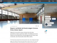 Bild zum Artikel: Bayern verbietet ab Freitag wegen Corona-Krise Indoor-Sport