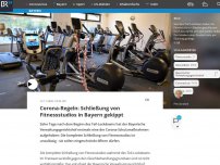 Bild zum Artikel: Corona-Regeln: Schließung von Fitnessstudios in Bayern gekippt
