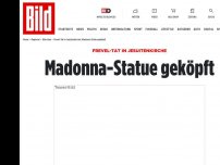 Bild zum Artikel: Jesuitenkirche in Straubing - Unbekannte köpfen Madonna-Statue