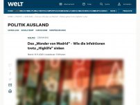 Bild zum Artikel: Das „Wunder von Madrid“ – Wie die Infektionen trotz „Highlife“ sinken