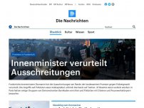 Bild zum Artikel: Frankfurt am Main - Polizei vertreibt 'Querdenken'-Gegner mit Wasserwerfern