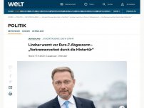 Bild zum Artikel: Lindner warnt vor Euro-7-Abgasnorm - „Verbrennerverbot durch die Hintertür“