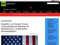 Bild zum Artikel: Anwältin von Donald Trump: 'Überwältigende Beweise für Wahlbetrug in umkämpften Bundesstaaten'