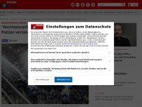 Bild zum Artikel: Corona-Demo in Berlin - 'Rechtsstaatlich und verhältnismäßig': Polizei verteidigt Einsatz von Wasserwerfern