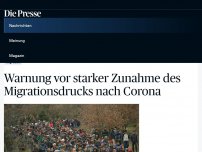 Bild zum Artikel: Warnung vor starker Zunahme des Migrationsdrucks nach Corona