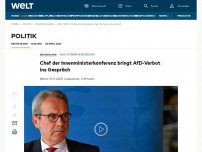 Bild zum Artikel: Chef der Innenministerkonferenz bringt AfD-Verbot ins Gespräch 