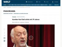 Bild zum Artikel: Komiker Karl Dall ist tot