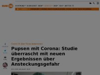 Bild zum Artikel: Pupsen mit Corona: Studie gibt neue Ergebnisse über Ansteckungsgefahr preis