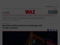 Bild zum Artikel: Winterwunderland: Weihnachtshaus in Marxloh: Duisburger will Freude schenken