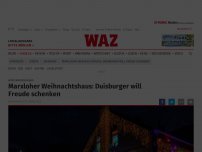Bild zum Artikel: Winterwunderland: Weihnachtshaus in Marxloh: Duisburger will Freude schenken