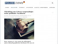 Bild zum Artikel: Flüchtling aus Eritrea vergewaltigte seine gelähmte Nachbarin