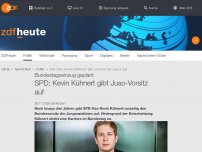 Bild zum Artikel: SPD: Kevin Kühnert gibt Juso-Vorsitz auf