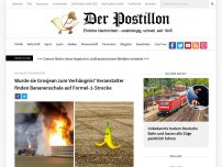 Bild zum Artikel: Wurde sie Grosjean zum Verhängnis? Veranstalter finden Bananenschale auf Formel-1-Strecke