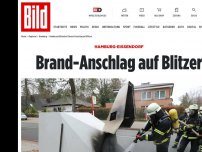 Bild zum Artikel: Großfahndung nach - Brand-Anschlag auf Blitzer