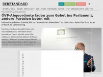 Bild zum Artikel: ÖVP-Abgeordnete machen das Parlament zum Gebetsort