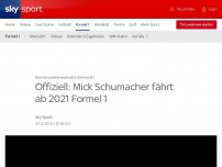 Bild zum Artikel: Offiziell: Mick Schumacher fährt ab 2021 Formel 1