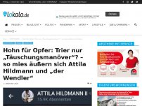 Bild zum Artikel: Hohn für Opfer: Trier nur „Täuschungsmanöver“? – so mies äußern sich Attila Hildmann und „der Wendler“