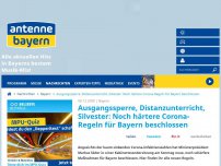 Bild zum Artikel: Ausgangssperre, Distanzunterricht, Silvester: Noch härtere Corona-Regeln für Bayern beschlossen