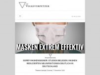 Bild zum Artikel: Sorry Maskengegner: Studien belegen: Masken reduzierten Neuinfektionen deutlich in Deutschland