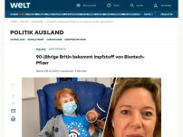 Bild zum Artikel: 90-jährige Britin bekommt Impfstoff von Biontech-Pfizer